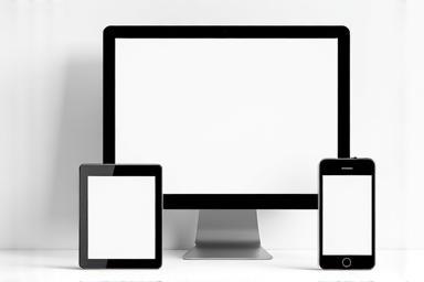 Responsive web design mockup